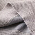 Men's Thick Half-Zip Striped Knit Sweater