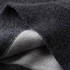 Men's Thick Half-Zip Striped Knit Sweater