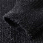 Men's Thick Half-Zip Striped Knit Sweater