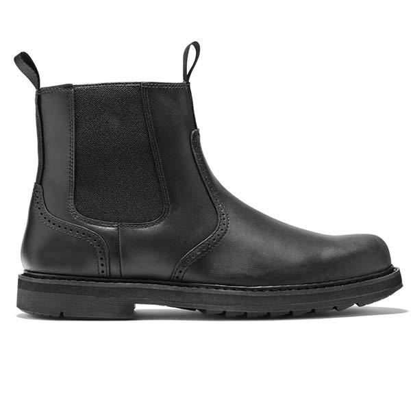 Men's Practical Ankle Chelsea Boots with Elastic Side Panels