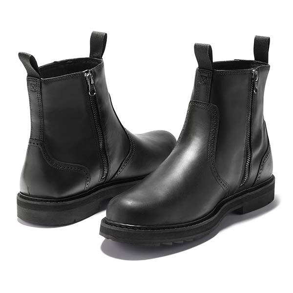 Men's Practical Ankle Chelsea Boots with Elastic Side Panels