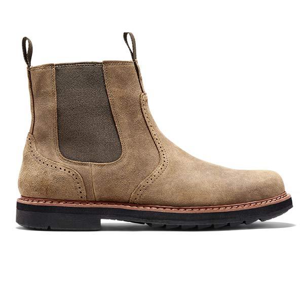 Men's Practical Ankle Chelsea Boots with Elastic Side Panels