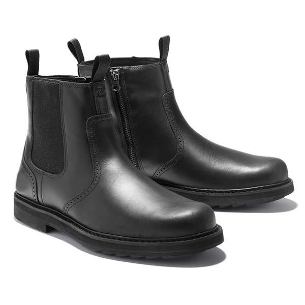 Men's Practical Ankle Chelsea Boots with Elastic Side Panels