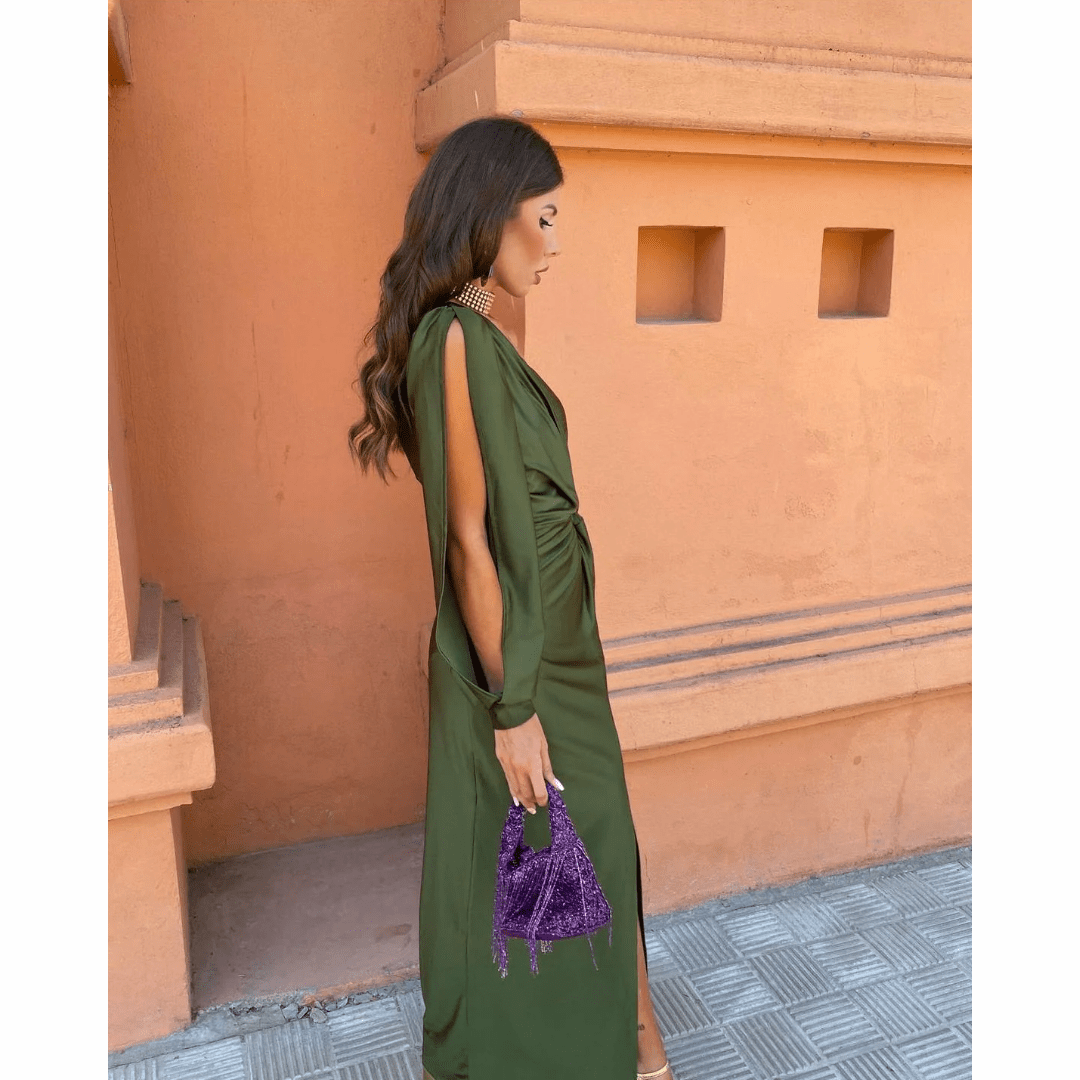 Evening Occasion Maxi Dress with Elegant Flow