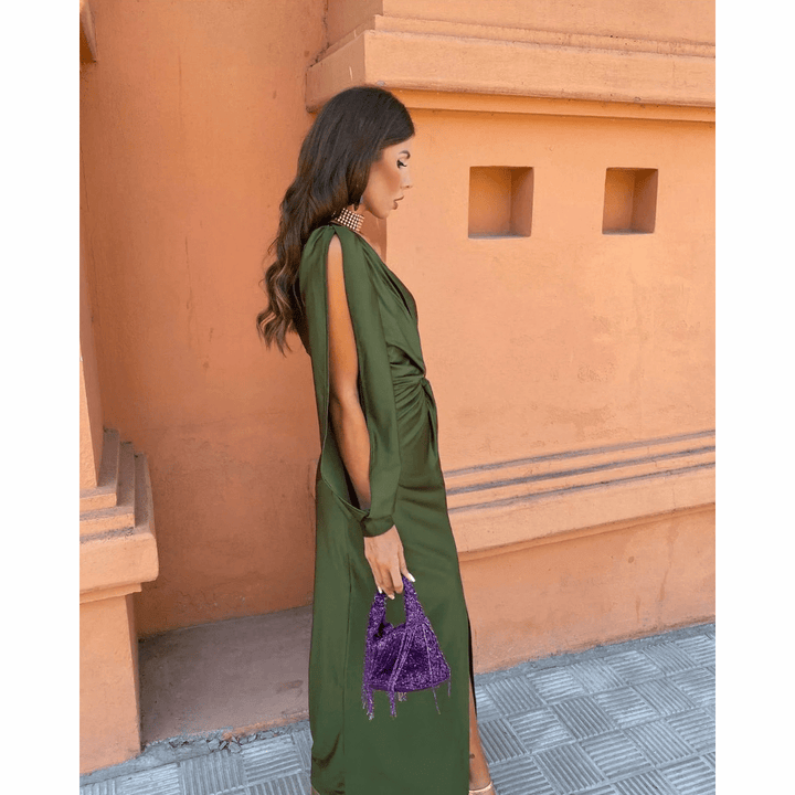 Evening Occasion Maxi Dress with Elegant Flow