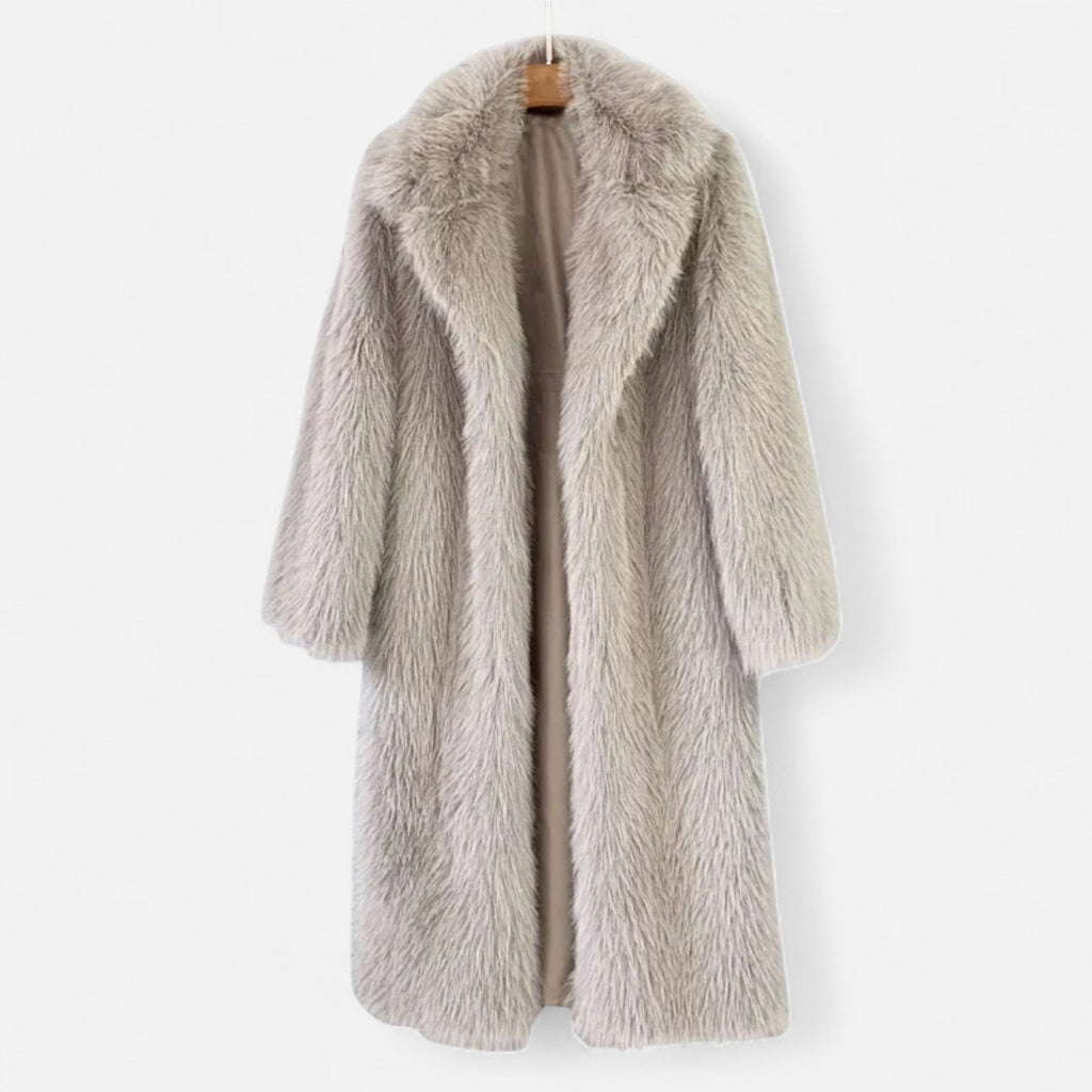 Women's Long Faux Fur Overcoat