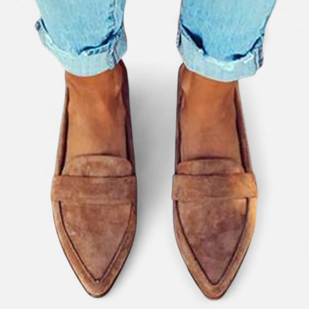 Women’s Classic Slip-on Business Formal Pointed-Toe Loafers