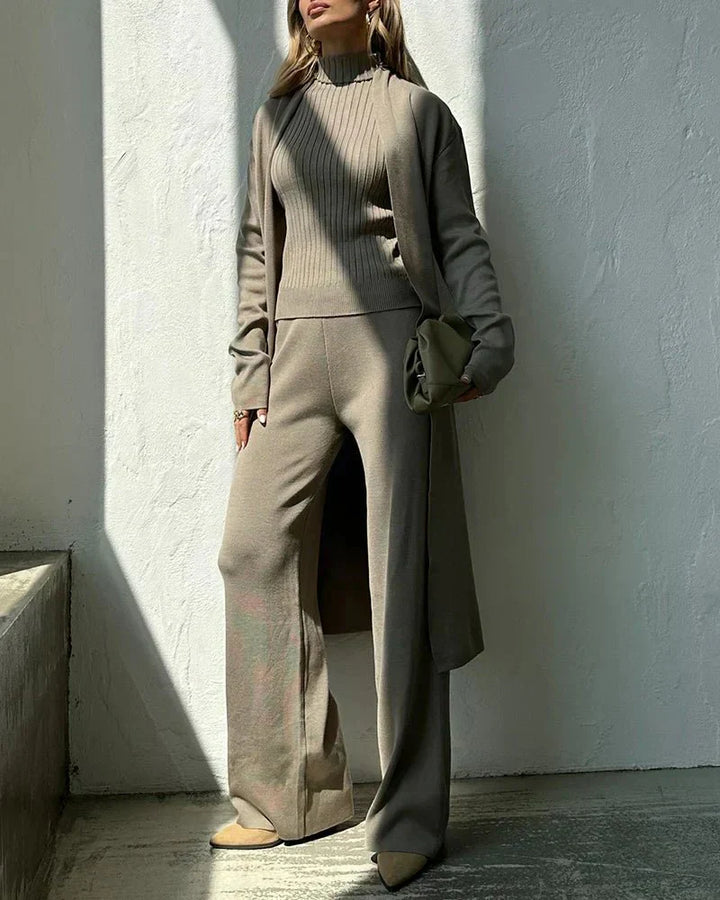 Refined Three-Piece Casual Set