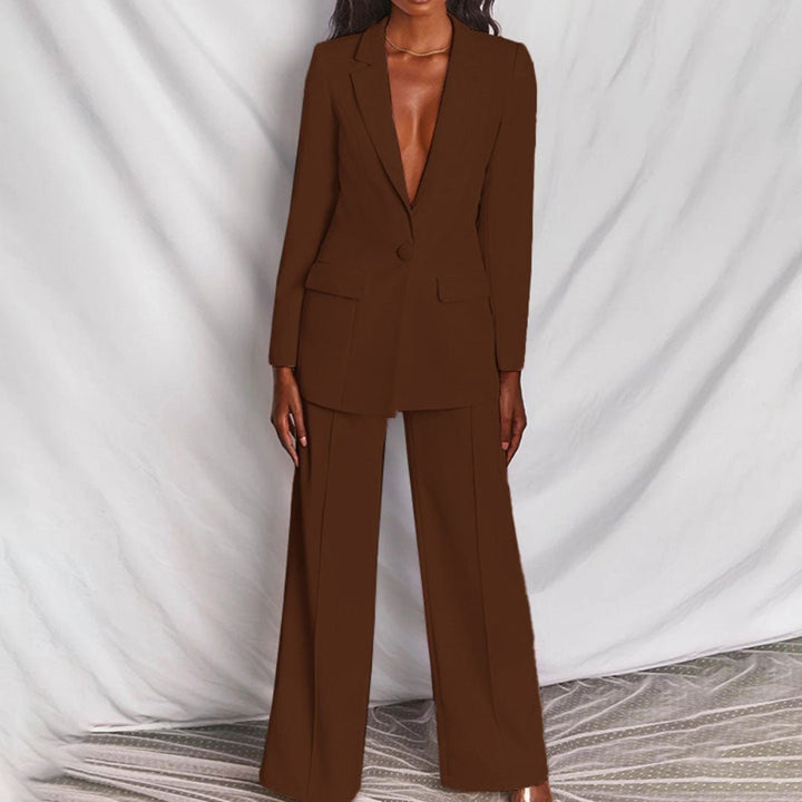 Chic Blazer and Trousers Set