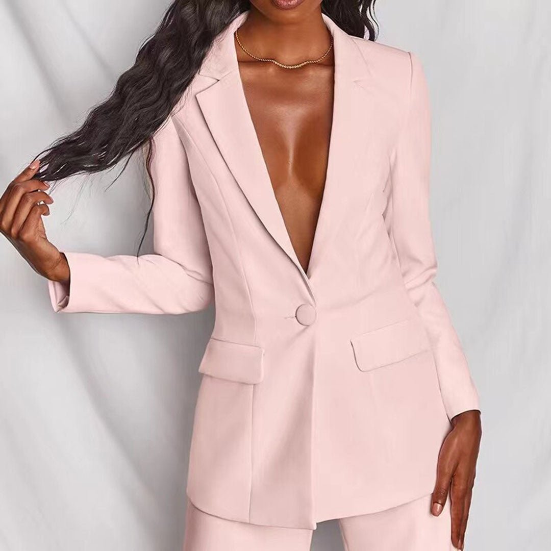 Chic Blazer and Trousers Set