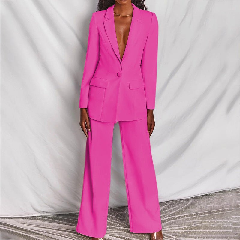 Chic Blazer and Trousers Set