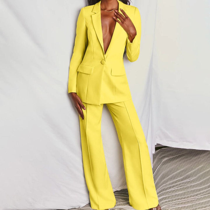 Chic Blazer and Trousers Set