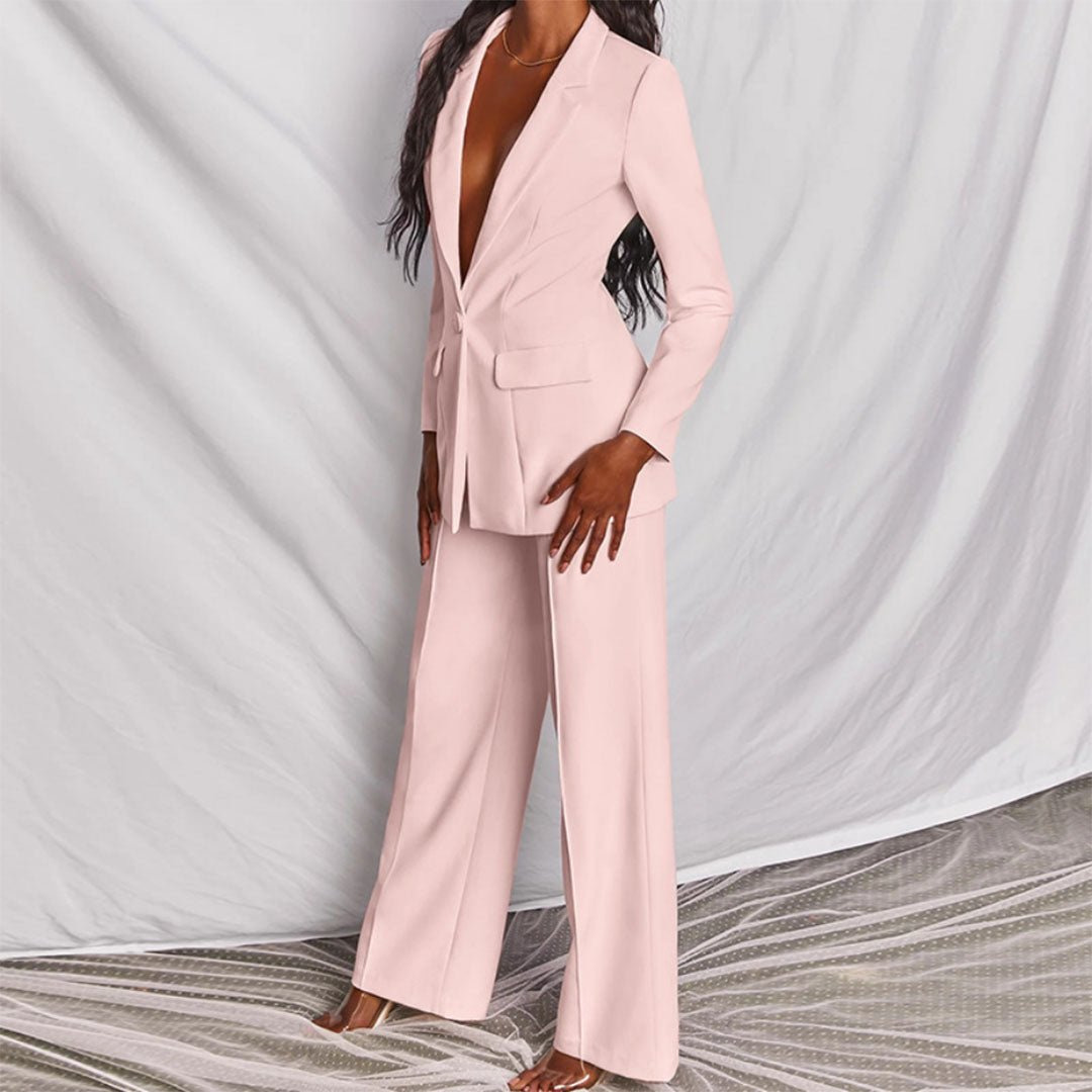 Chic Blazer and Trousers Set