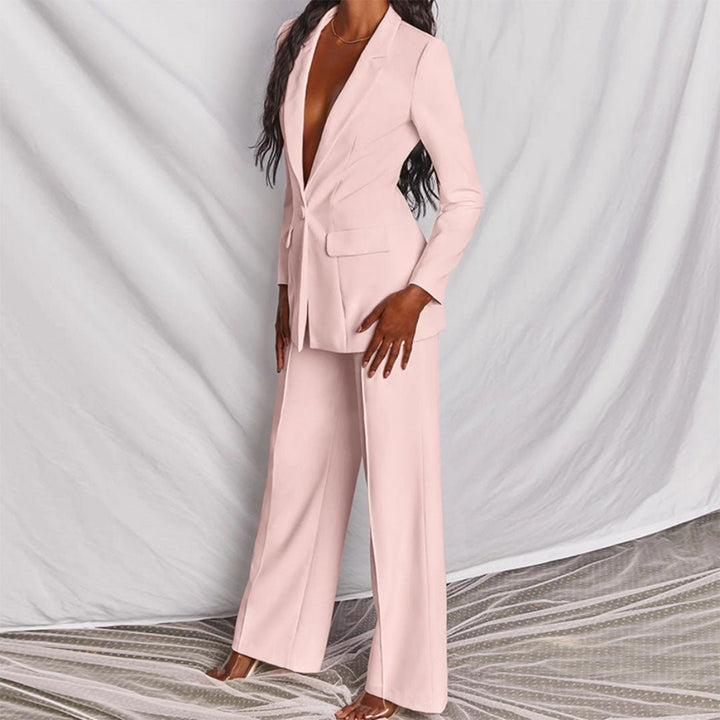 Chic Blazer and Trousers Set