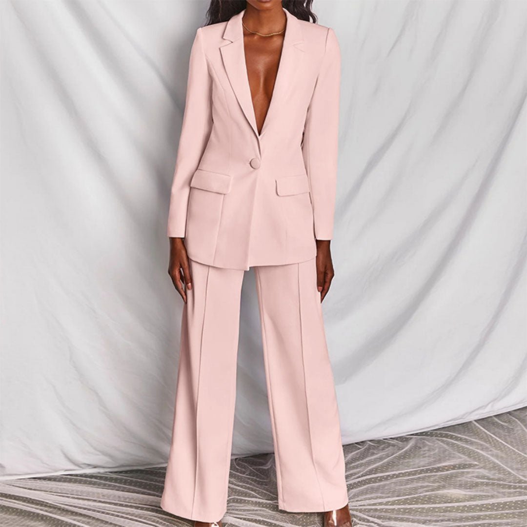 Chic Blazer and Trousers Set