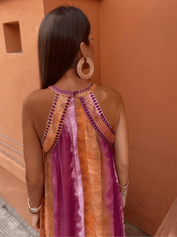 Ombre Maxi Dress for Wedding Occasions