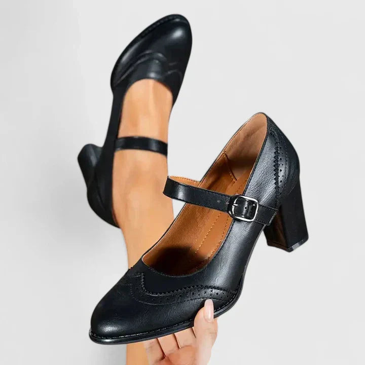 Classic Mary Jane Heel Shoes
