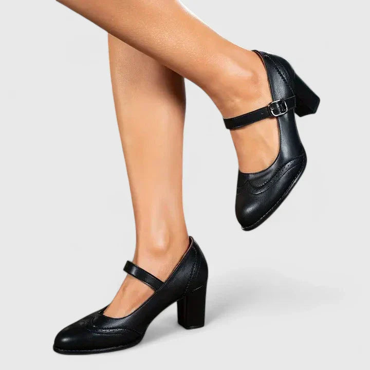 Classic Mary Jane Heel Shoes
