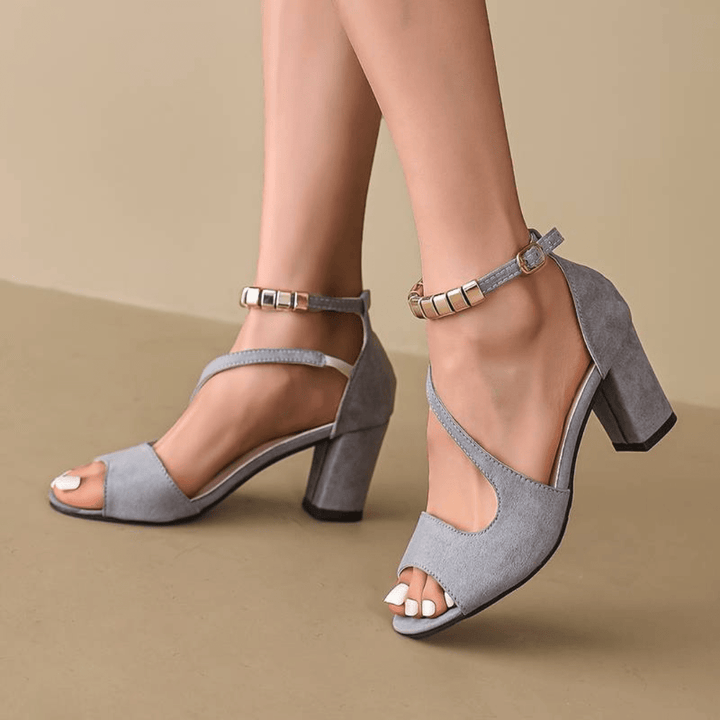 Block Heel Adjustable Sandals