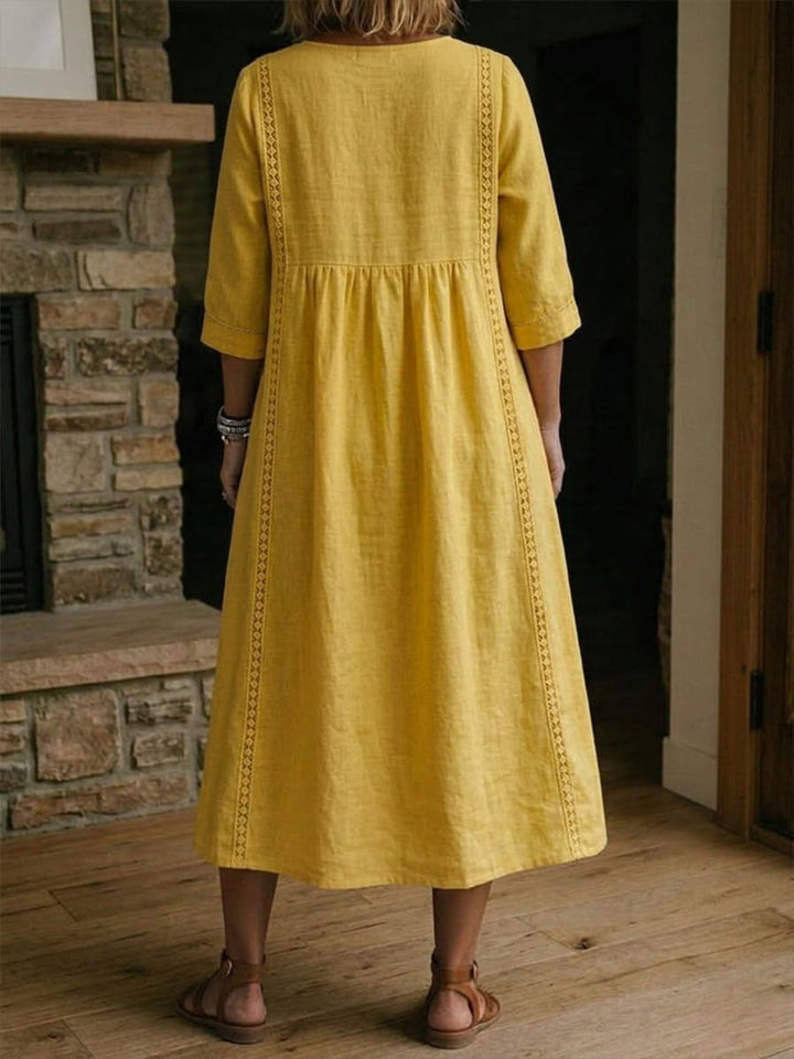 Casual Patchwork Maxi Dress