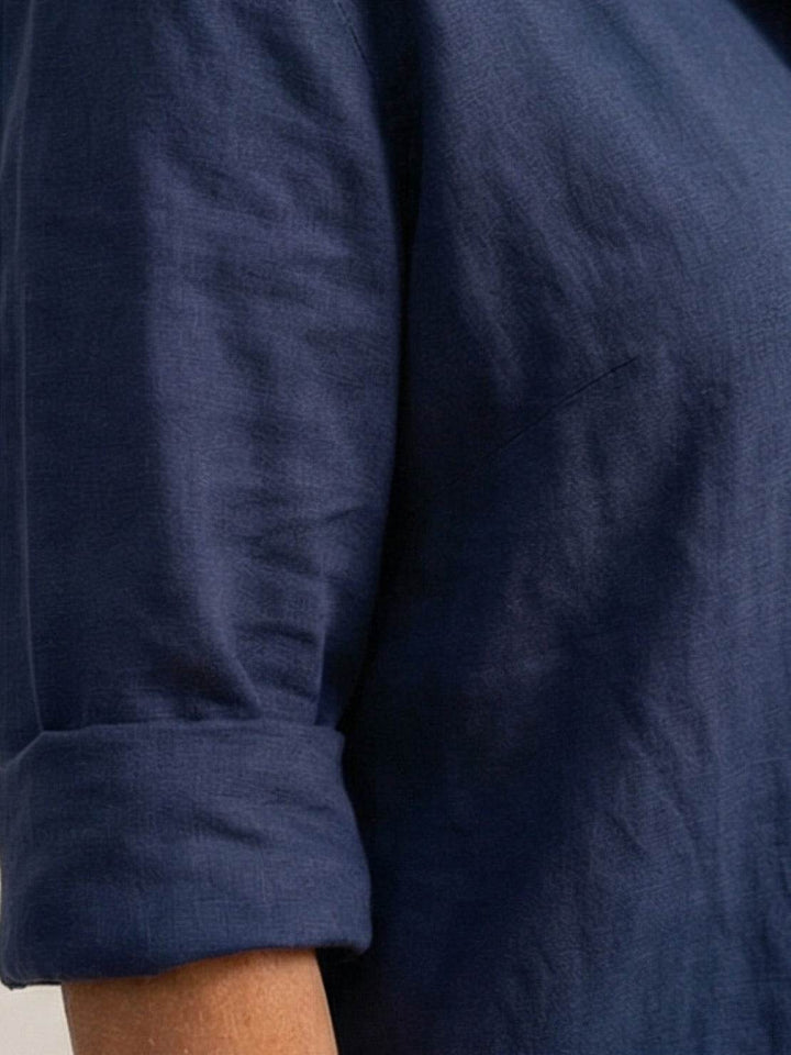 Button-Down Shirt and Wide-Leg Pants Set