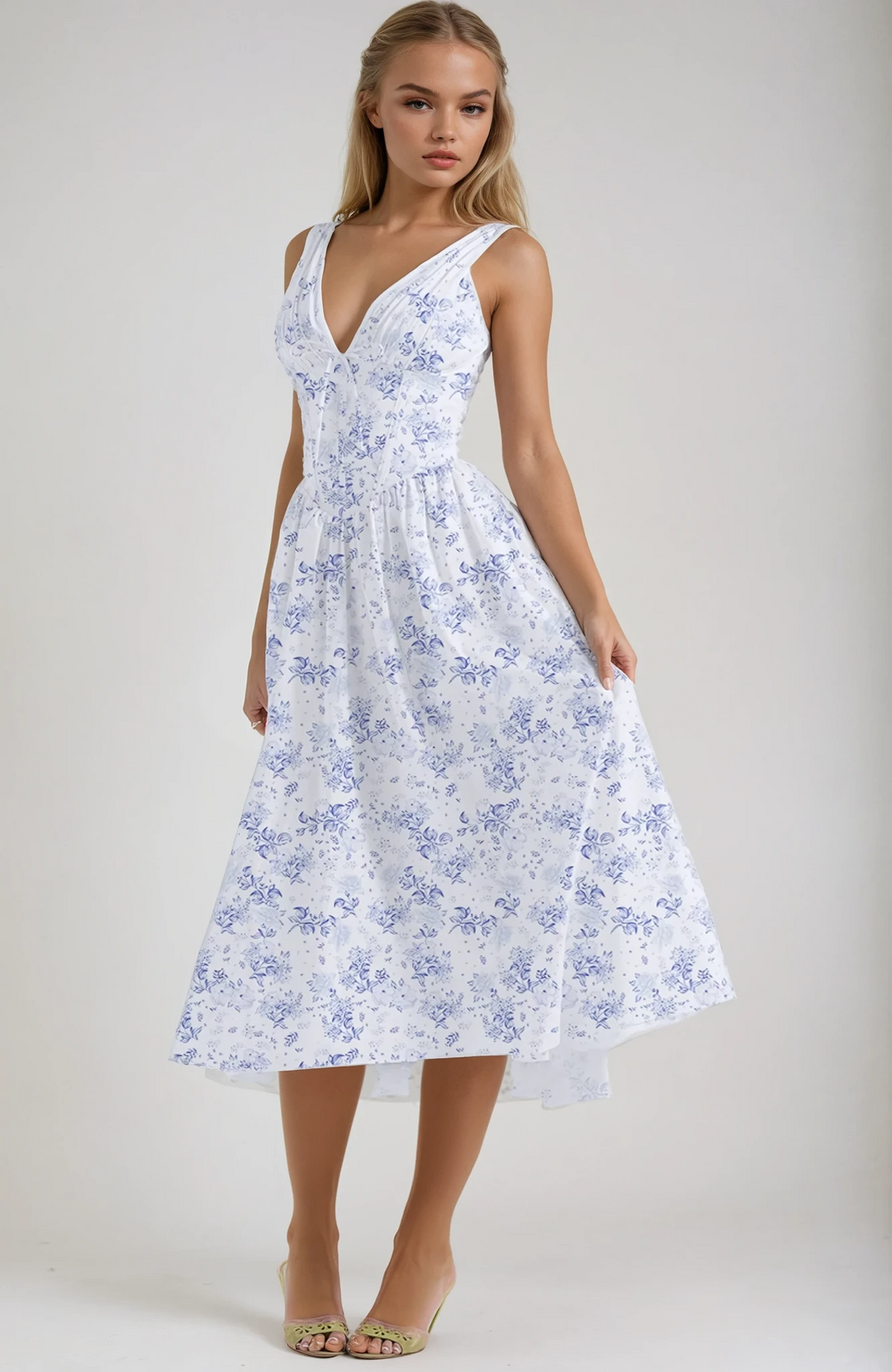 Elegancka letnia sukienka midi