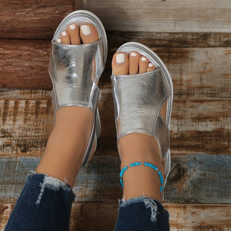 Sandalias ortopédicas cómodas con ajuste ajustable