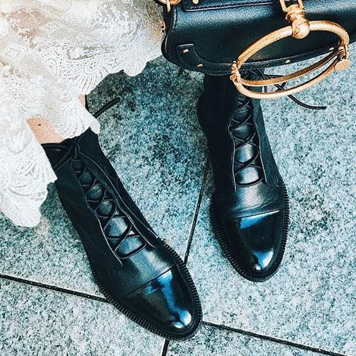 Botines de tacón de lujo