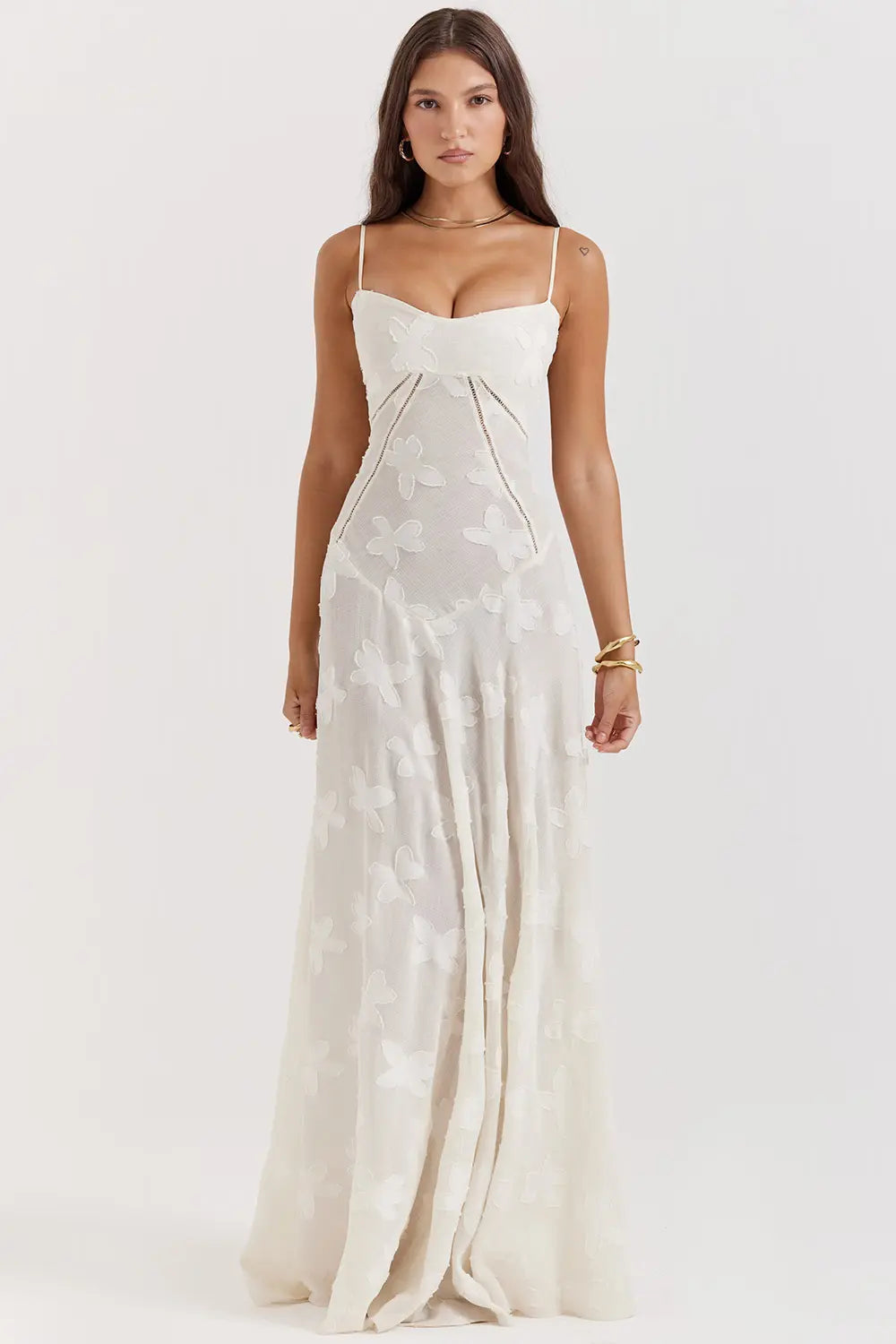Open Back Summer Maxi Dress with Adjustable Straps
