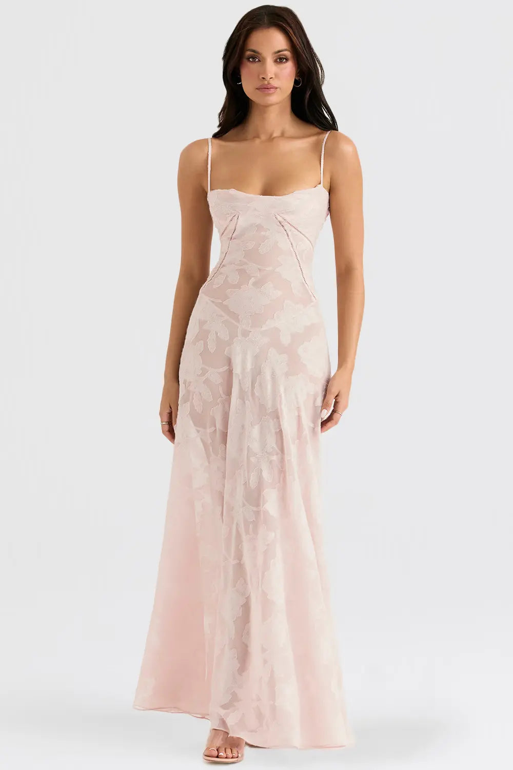 Open Back Summer Maxi Dress with Adjustable Straps