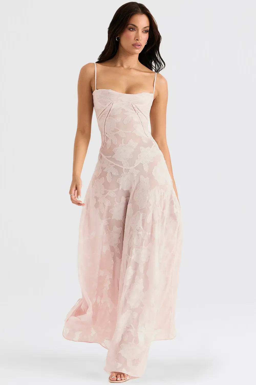 Open Back Summer Maxi Dress with Adjustable Straps
