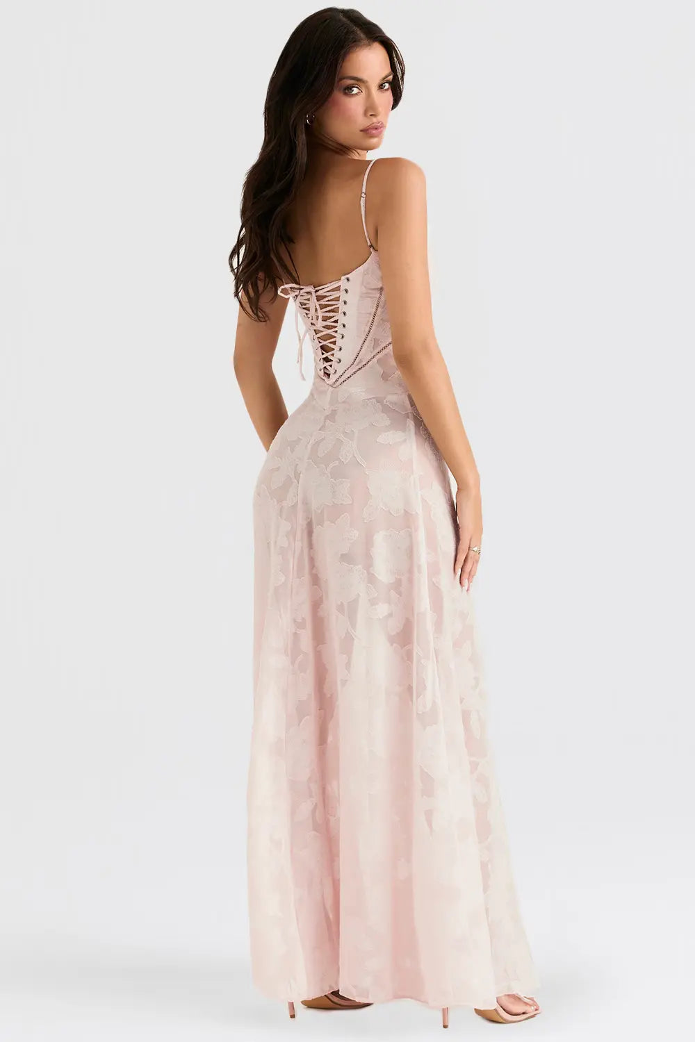 Open Back Summer Maxi Dress with Adjustable Straps