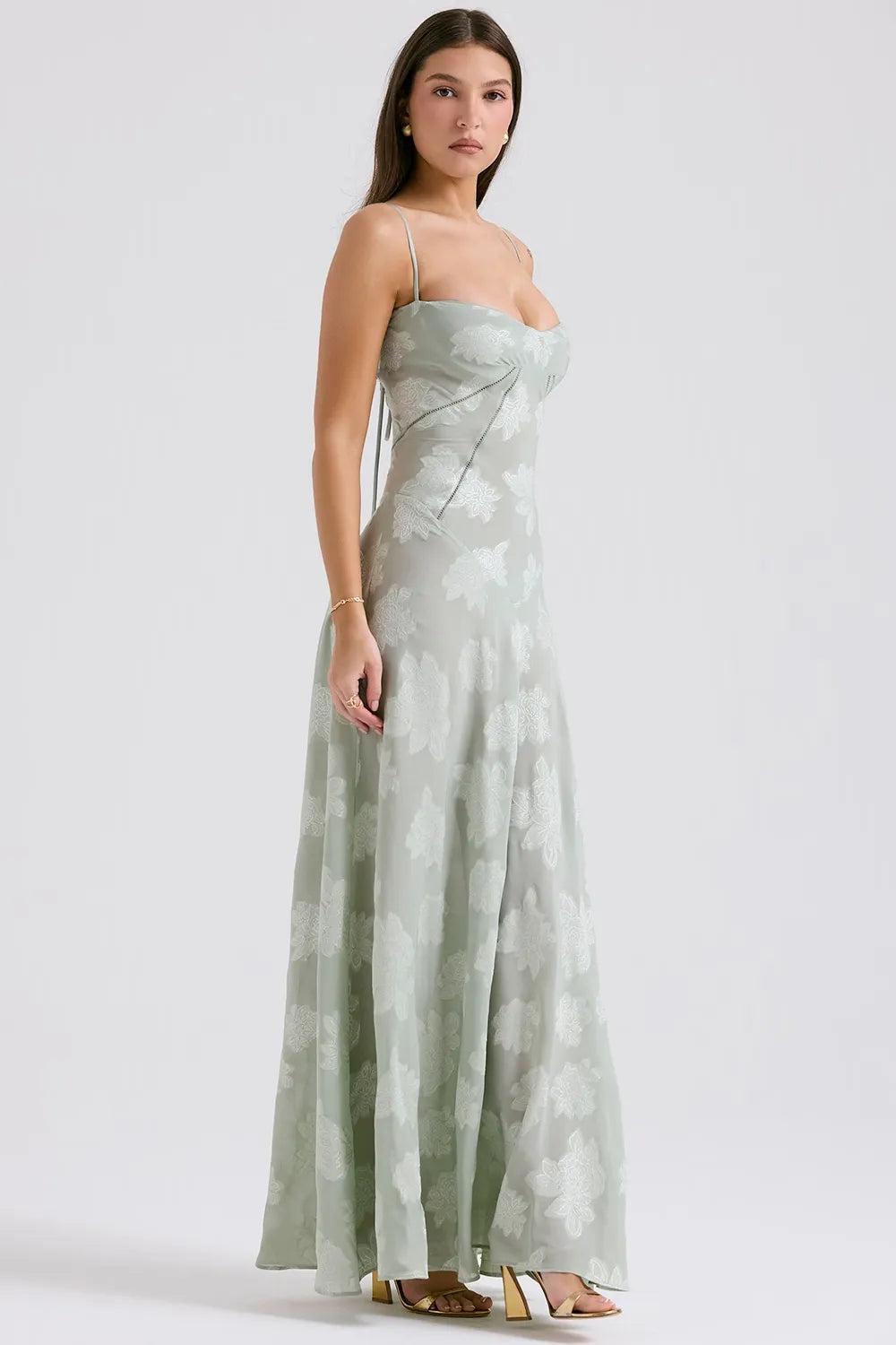 Open Back Summer Maxi Dress with Adjustable Straps