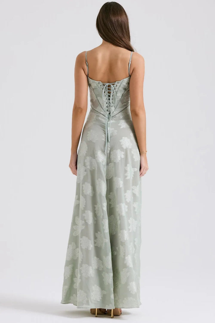 Open Back Summer Maxi Dress with Adjustable Straps