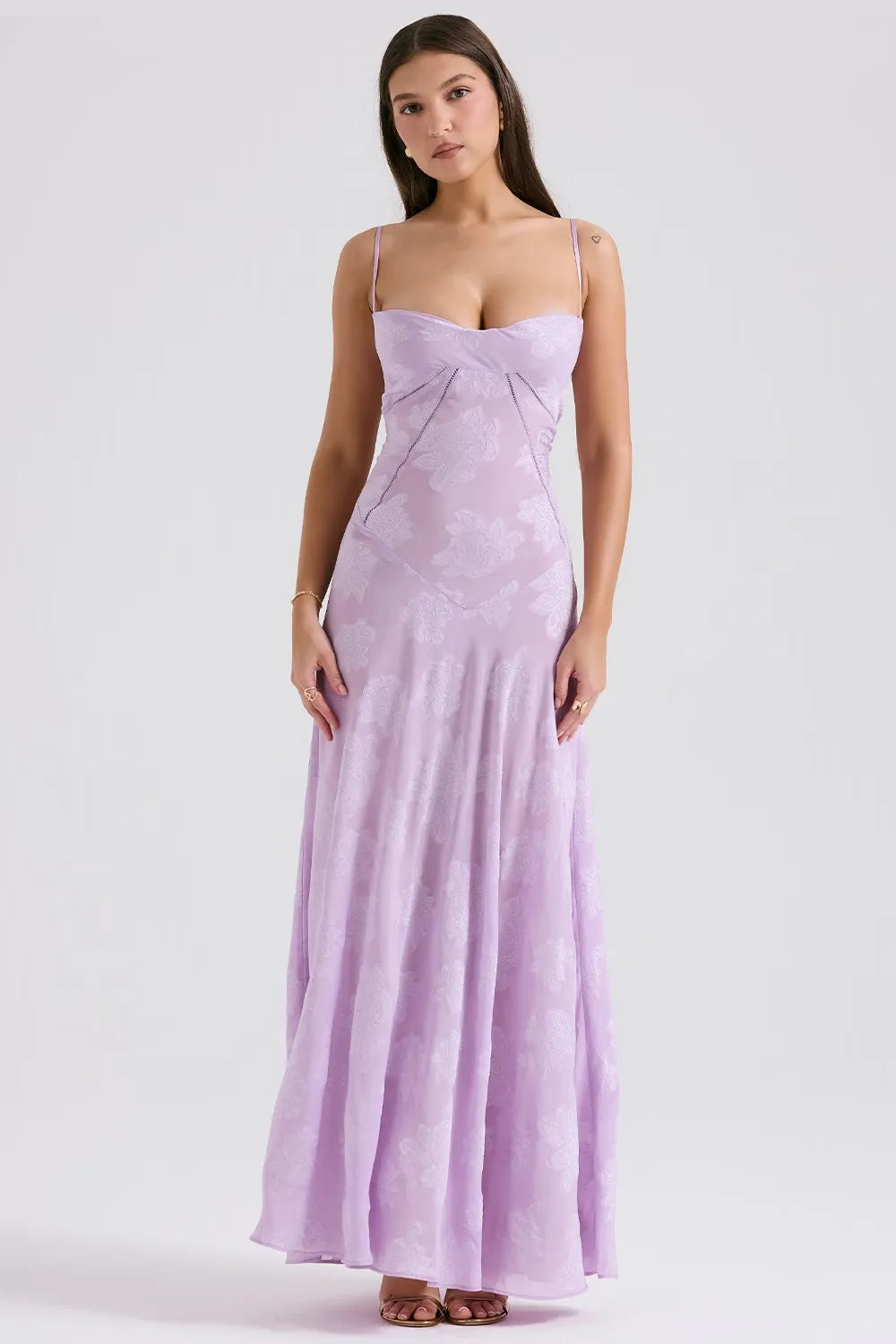 Open Back Summer Maxi Dress with Adjustable Straps