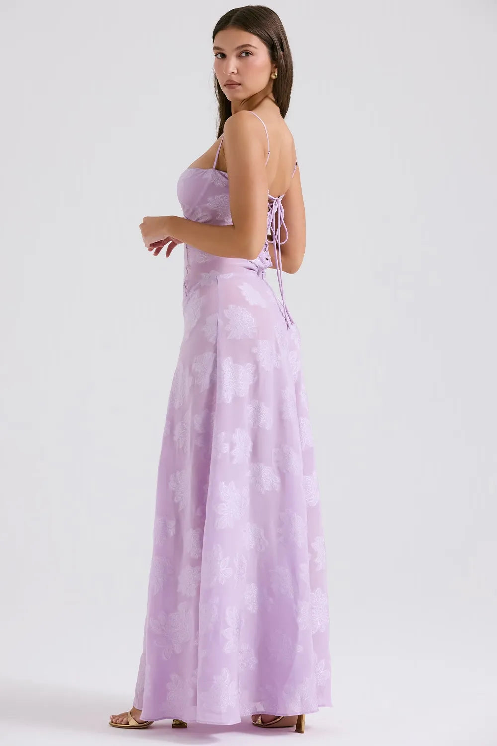Open Back Summer Maxi Dress with Adjustable Straps
