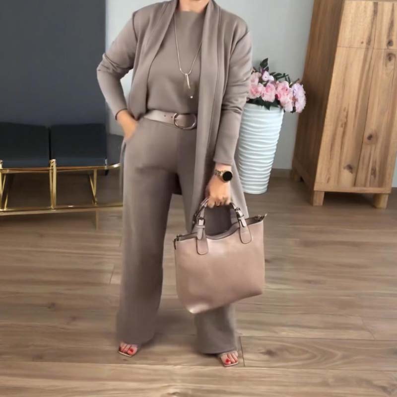 Elegancki trzyczęściowy zestaw skoordynowany