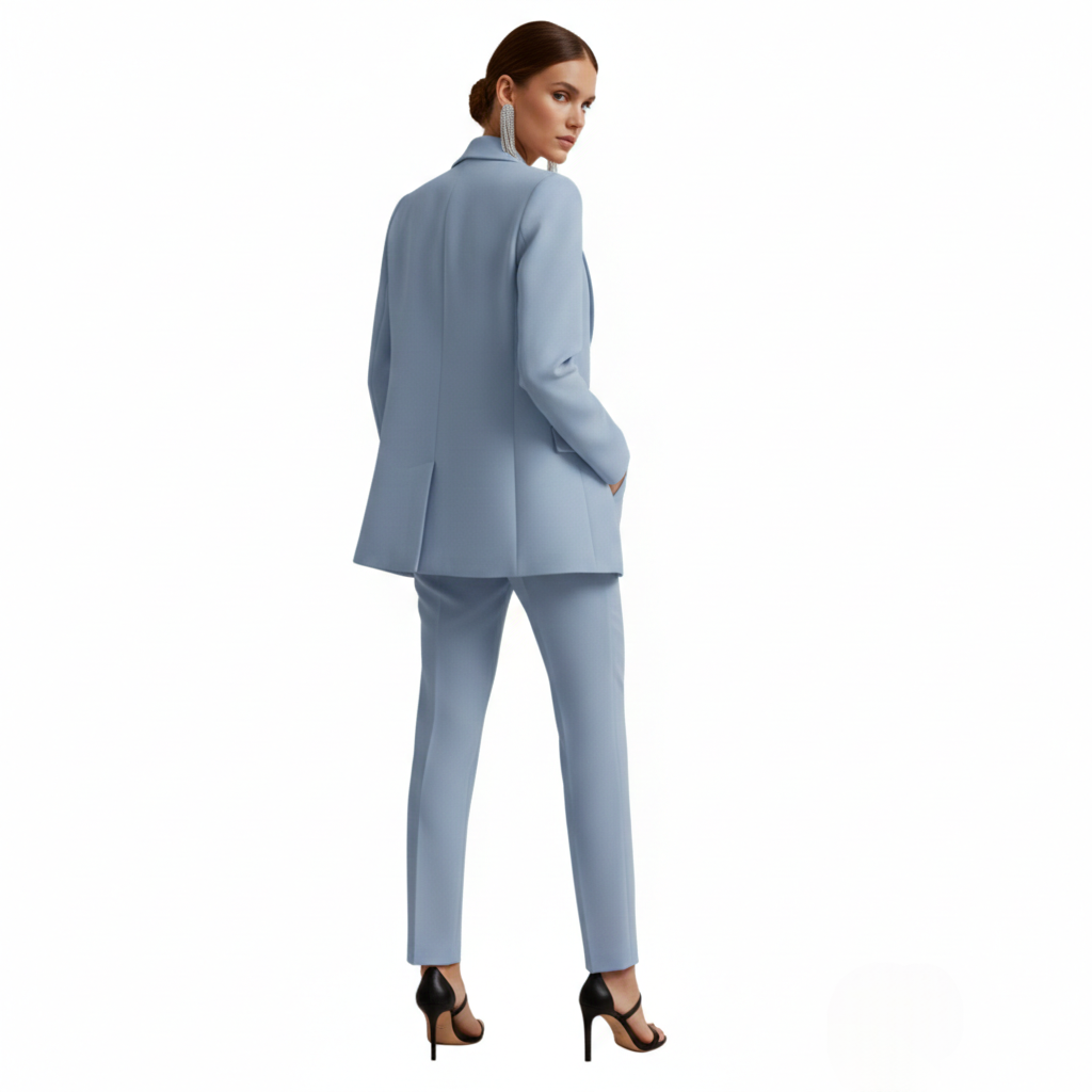 Tailored Double Breasted Suit Set
