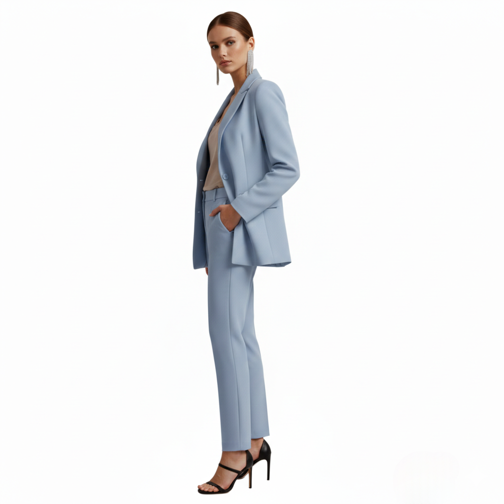 Tailored Double Breasted Suit Set