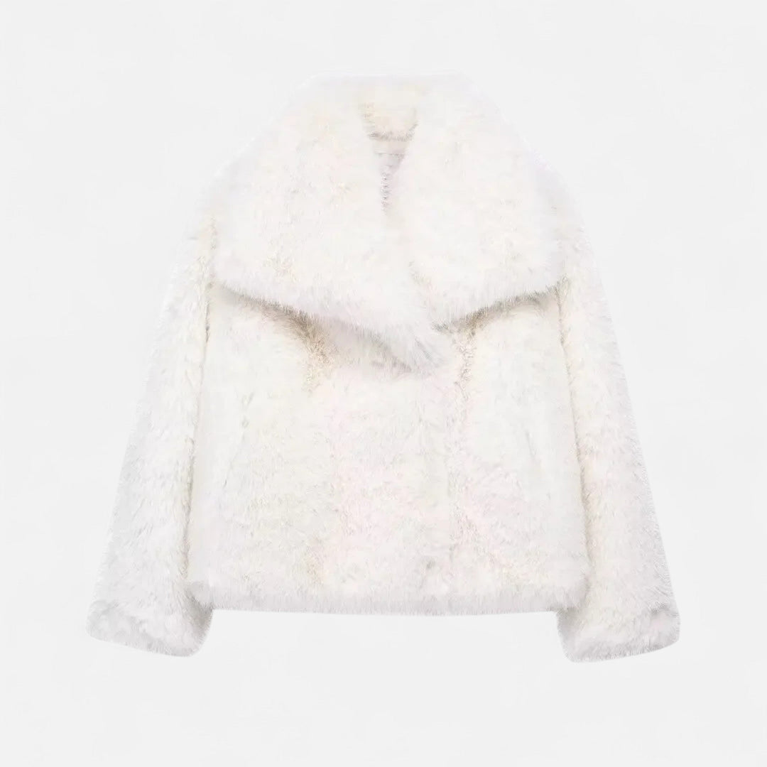 Women’s Elegance Cosy Fluffy Soft Plush Faux Fur Winter Coat